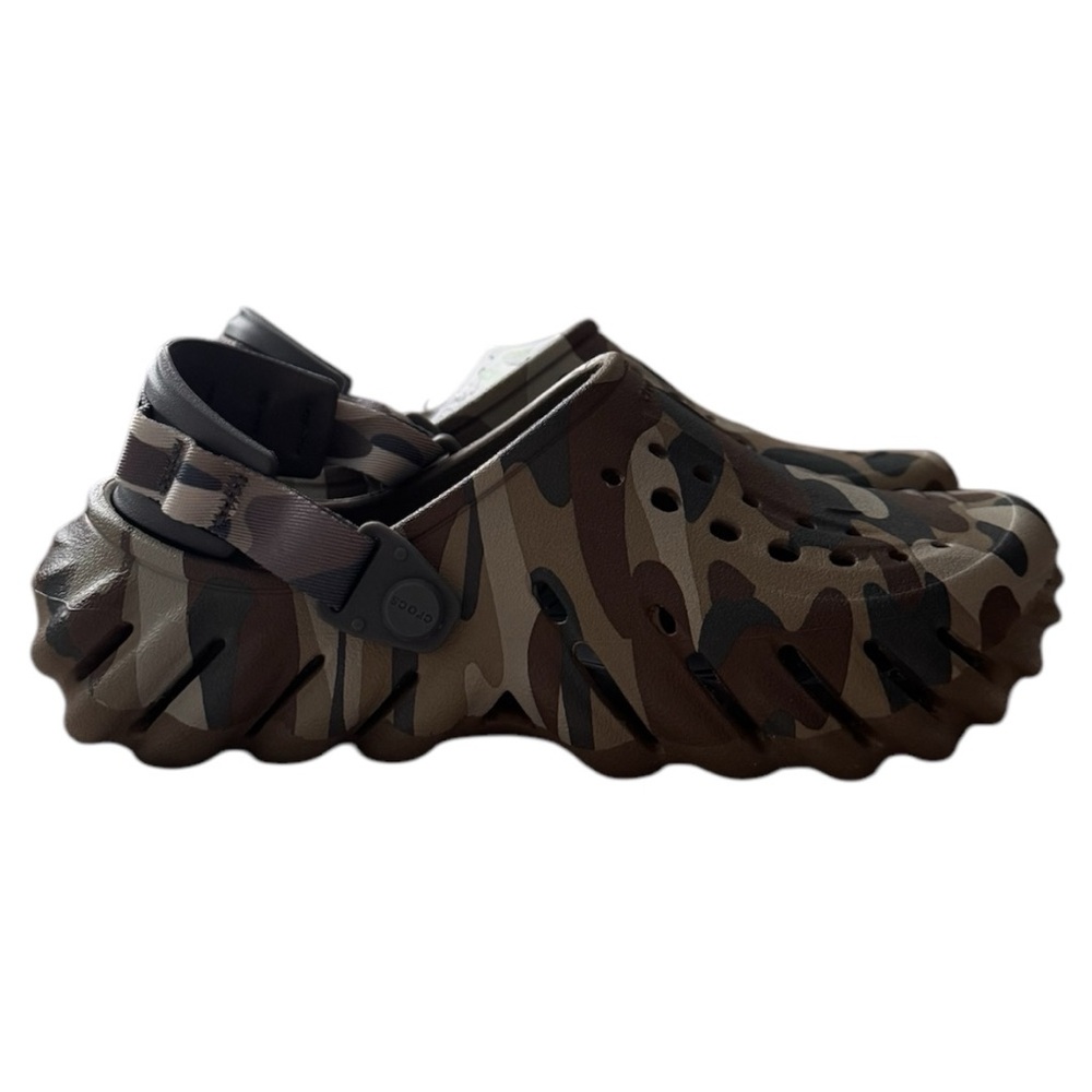 CROCS Unisex Camouflage Clogs with Adjustable Strap